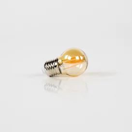 Lichtbron 4W kogel Ø4,5 cm LED filament goldline