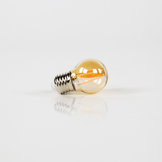 Lichtbron 4W kogel Ø4,5 cm LED filament goldline