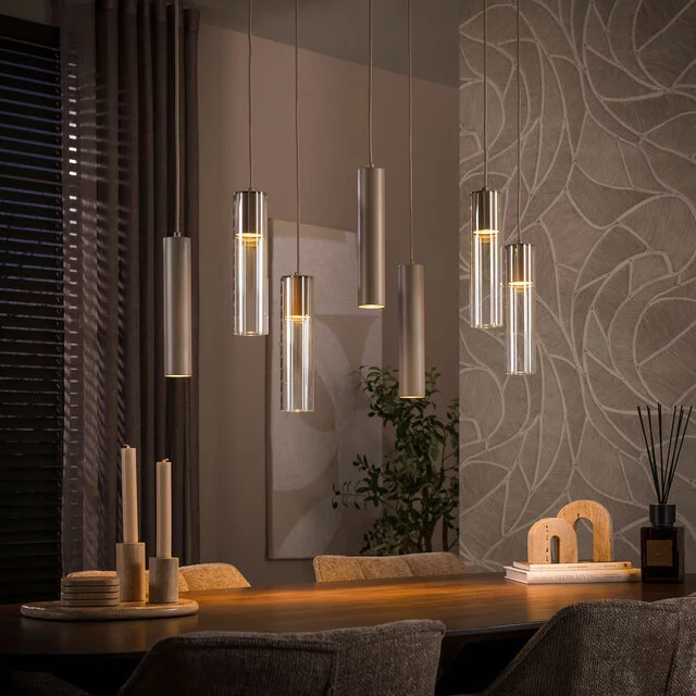 Hanglamp Luce 7-lichts Beige