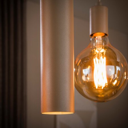 BelaLuz Hanglamp Brisa 7-lichts beige met kokers