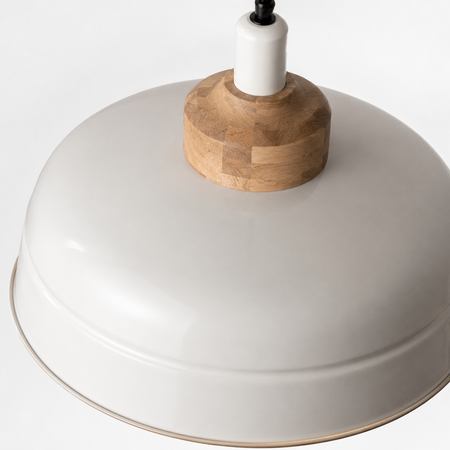 BelaLuz Landelijke hanglamp Helsinki Hout wit