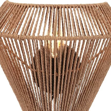 Steinhauer Scandinavische wandlamp Ropex 1-lichts touw crème