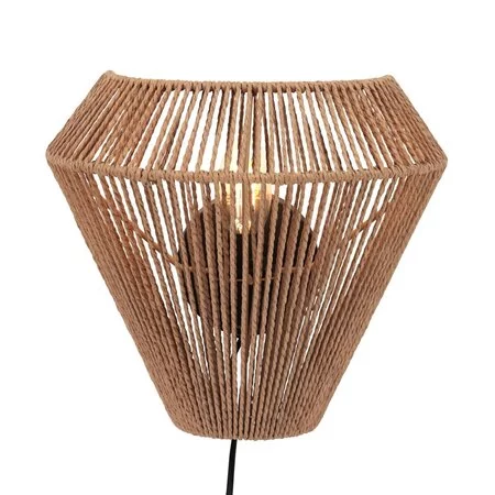 Steinhauer Scandinavische wandlamp Ropex 1-lichts touw crème