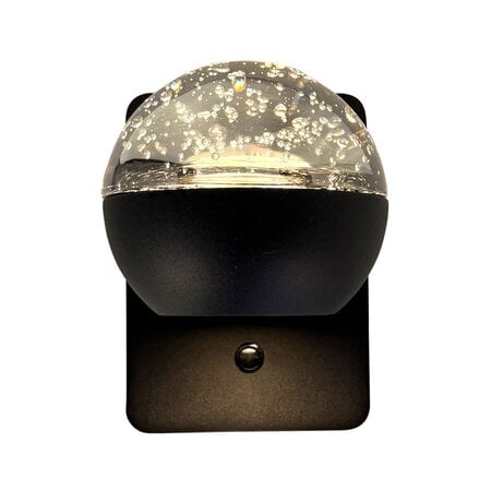 Steinhauer Moderne design wandlamp Belluno 1-lichts smoke glas zwart