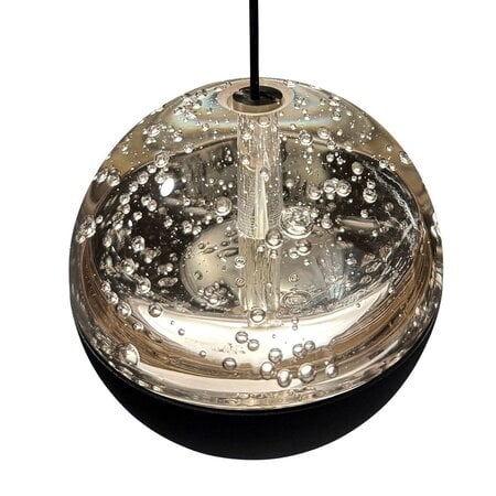Steinhauer Moderne design hanglamp Belluno 1-lichts smoke glas zwart