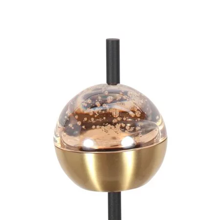 Steinhauer Hotel chique tafellamp Belluno 1-lichts amber glas goud