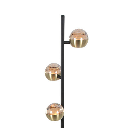 Steinhauer Moderne hotel chique Vloerlamp Belluno 3-lichts glas amber