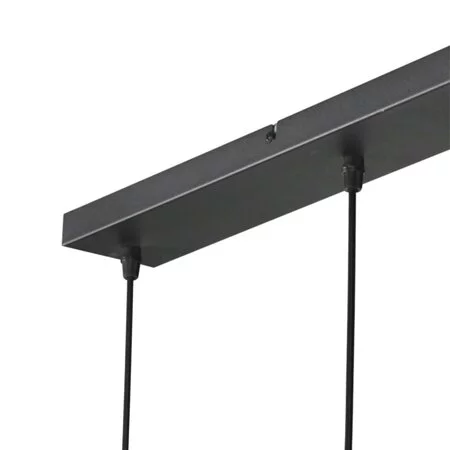 Steinhauer Oosterse hanglamp Ropex 5-lichts op balk bruin-crème