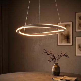Hanglamp Camerota ronde LED ring brons