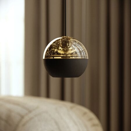 Steinhauer Moderne design hanglamp Belluno 1-lichts smoke glas zwart
