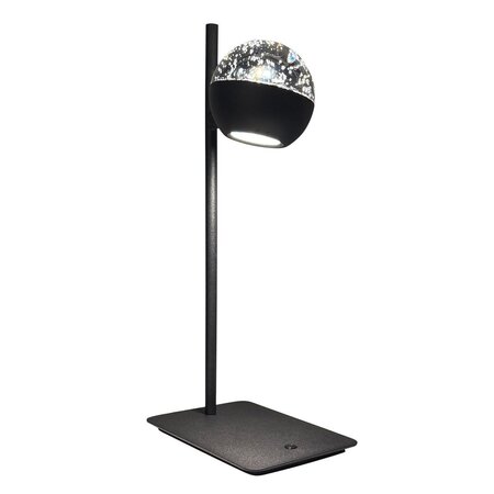 Steinhauer Moderne design tafellamp Belluno 1-lichts smoke glas