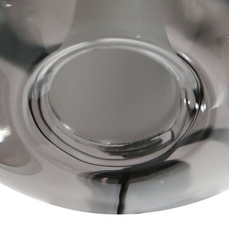 Steinhauer Moderne Design hanglamp Glimsy 1-lichts smoke glas zwart