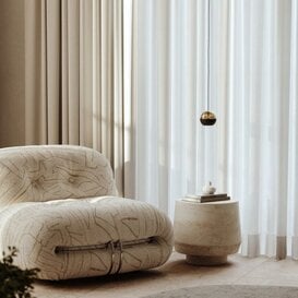 Hanglamp Belluno 1-lichts smoke glas zwart