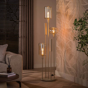 BelaLuz Moderne design vloerlamp Iselle Switch 5-lichts getrapt beige