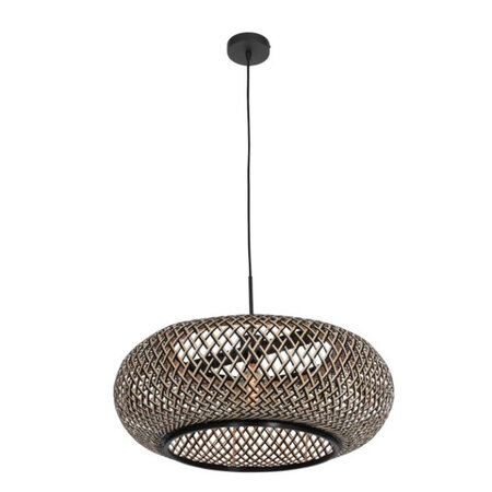 Steinhauer Scandinavische hanglamp Maze 1-lichts bamboe beige