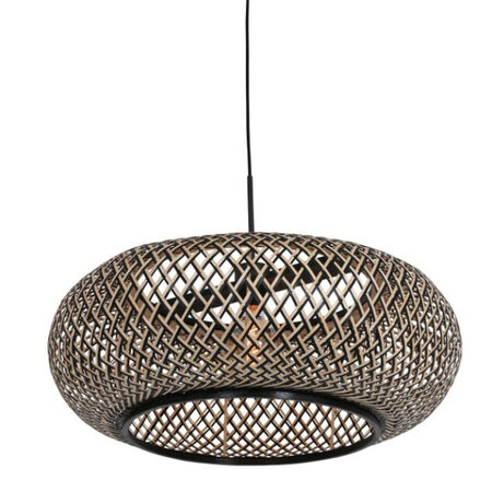 Steinhauer Scandinavische hanglamp Maze 1-lichts bamboe beige