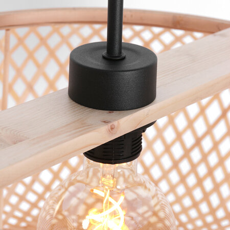 Steinhauer Landelijke hanglamp Maze 1-lichts beige