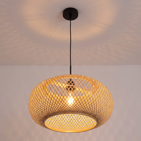 Steinhauer Landelijke hanglamp Maze 1-lichts beige