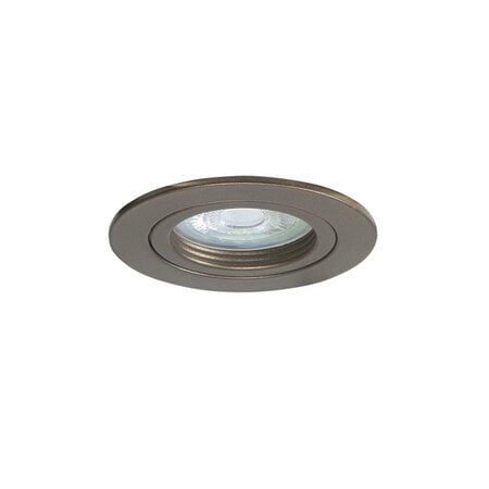 Highlight Moderne inbouwspot Tinus choco bruin met ronde afwerking