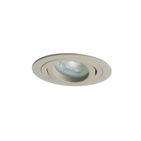 Highlight Moderne inbouwspot Tinus 1-lichts kantelbaar zand rond