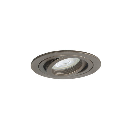 Highlight Moderne inbouwspot Tinus 1-lichts kantelbaar choco rond