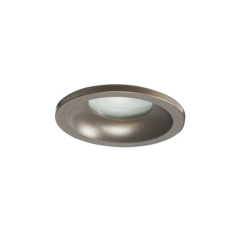 Highlight Moderne inbouwspot Loes 1-lichts rond choco bruin voor badkamer