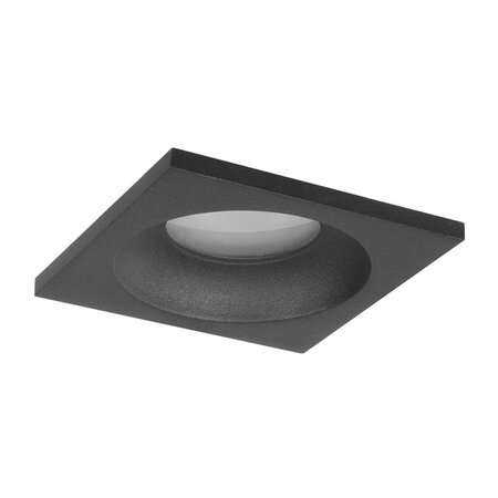 Highlight Moderne inbouwspot Loes 1-lichts vierkant zwart voor badkamer