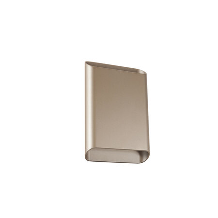 Highlight Moderne wandlamp Alex 1-lichts champagne met dim to warm verlichting