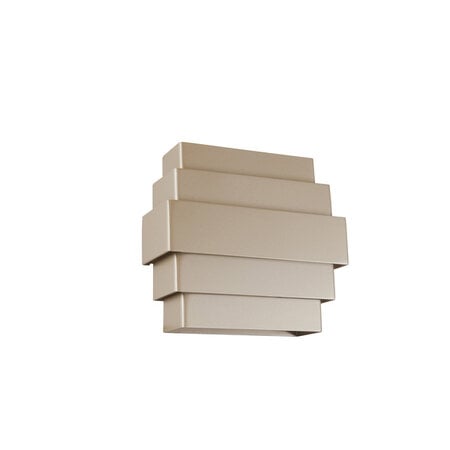 Highlight Hotel chique wandlamp Diego champagne met dim to warm verlichting