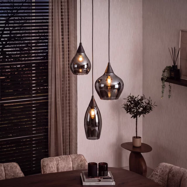 Hanglamp Cambio 3-lichts Smoke