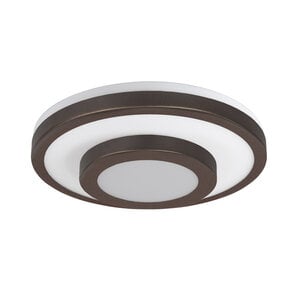 Highlight Moderne plafondlamp Master 2-lichts choco bruin met opaal glas