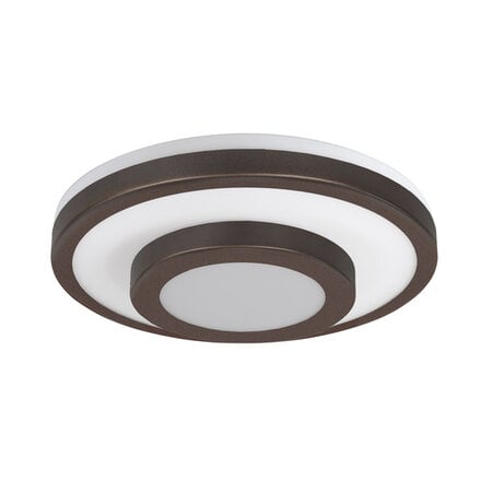 Highlight Moderne plafondlamp Master 2-lichts choco bruin met opaal glas