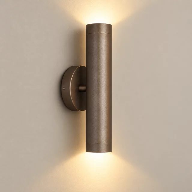 Wandlamp Perugia 2-lichts choco
