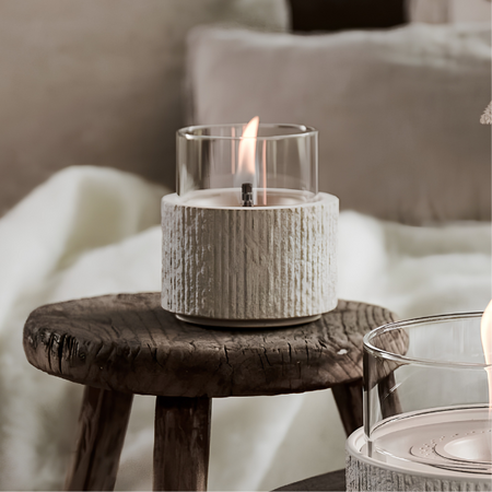 Tenderflame Tenderflame Glow Lotus 10 tafelhaard wit uit de vtwonen collectie
