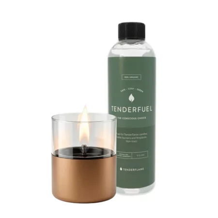 Tenderflame Tenderflame Lilly 10 Copper giftset met 0,5 liter Tenderfuel