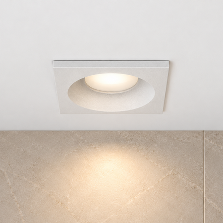 Highlight Moderne inbouwspot Loes 1-lichts vierkant wit voor badkamer