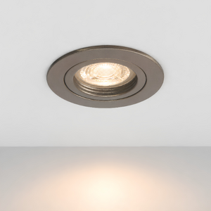 Highlight Moderne inbouwspot Tinus choco bruin met ronde afwerking