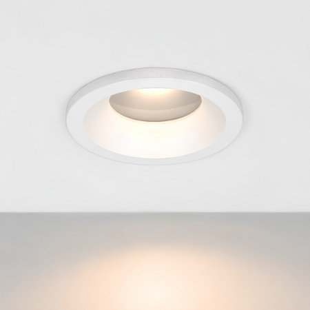 Highlight Moderne inbouwspot Loes 1-lichts rond wit voor badkamer