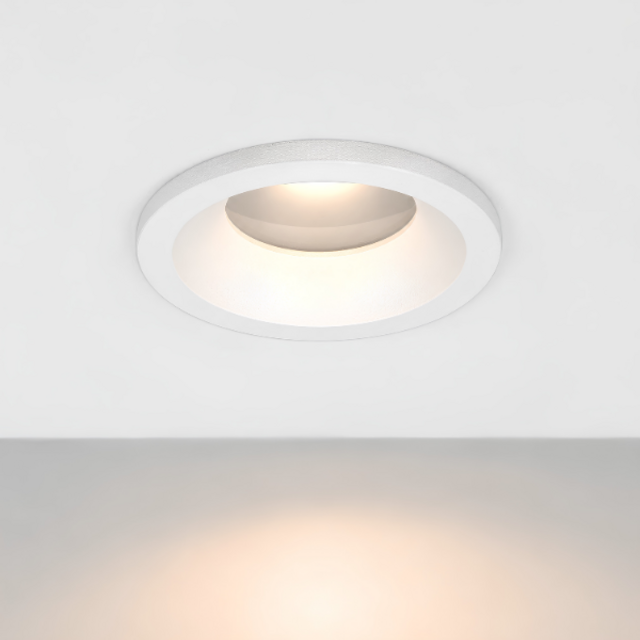 Inbouwspot Loes 1-lichts rond wit IP44