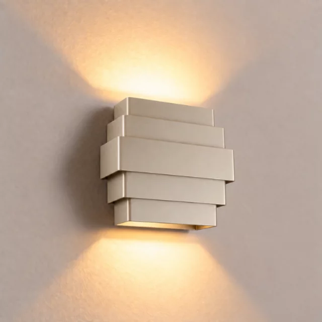 Wandlamp Diego champagne dim to warm