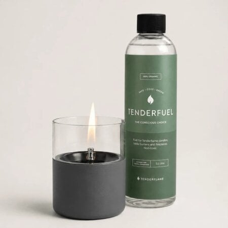 Tenderflame Tenderflame Lilly 10 giftset grijs met 0,5 liter Tenderfuel
