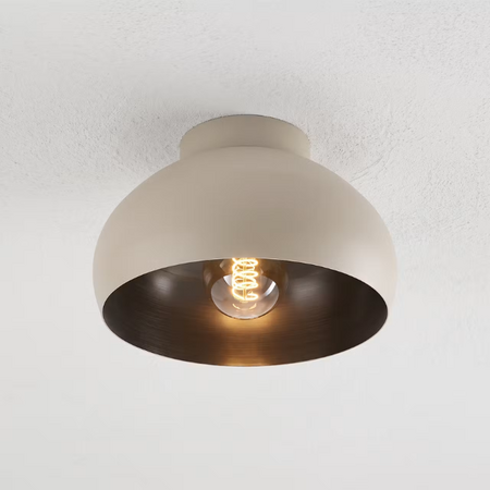 Stars of Light Moderne plafondlamp Mogano 2 1-lichts zand met bronzen binnenzijde