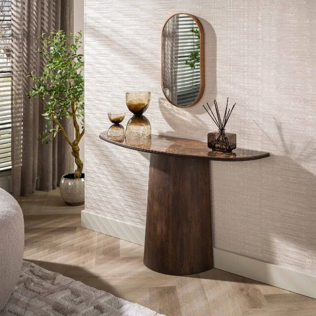 Haltafel Amara dark Emperador