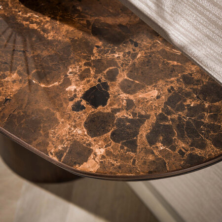 BelaLuz Moderne haltafel Amara dark Emperador