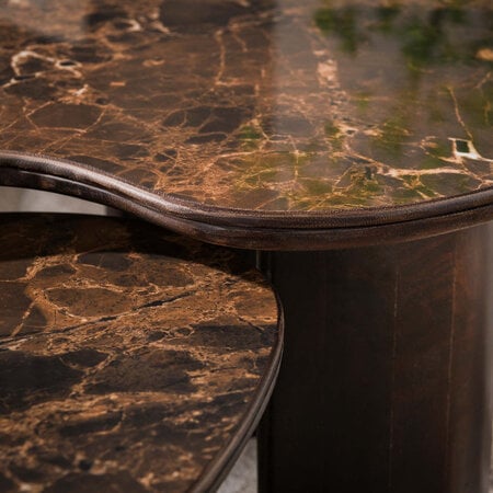 BelaLuz Moderne salontafel Amara set van 2 niervormig dark Emperador
