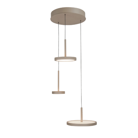 Highlight Moderne hanglamp Falcon 3-lichts getrapt zand