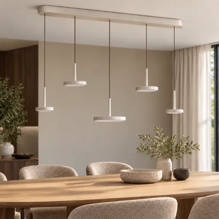 Highlight Moderne hanglamp Falcon 5-lichts zand