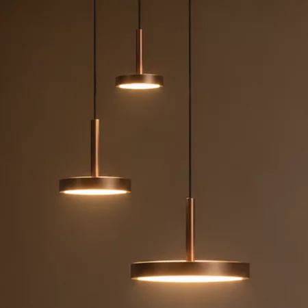 Highlight Moderne hanglamp Falcon 5-lichts choco bruin