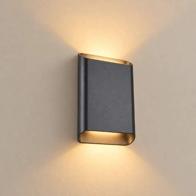Wandlamp Alex  2-lichts zwart dim to warm