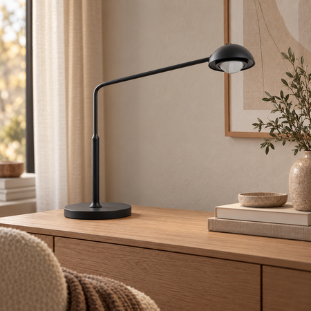 ETH Moderne tafellamp Amy 1-lichts zwart met dim to warm
